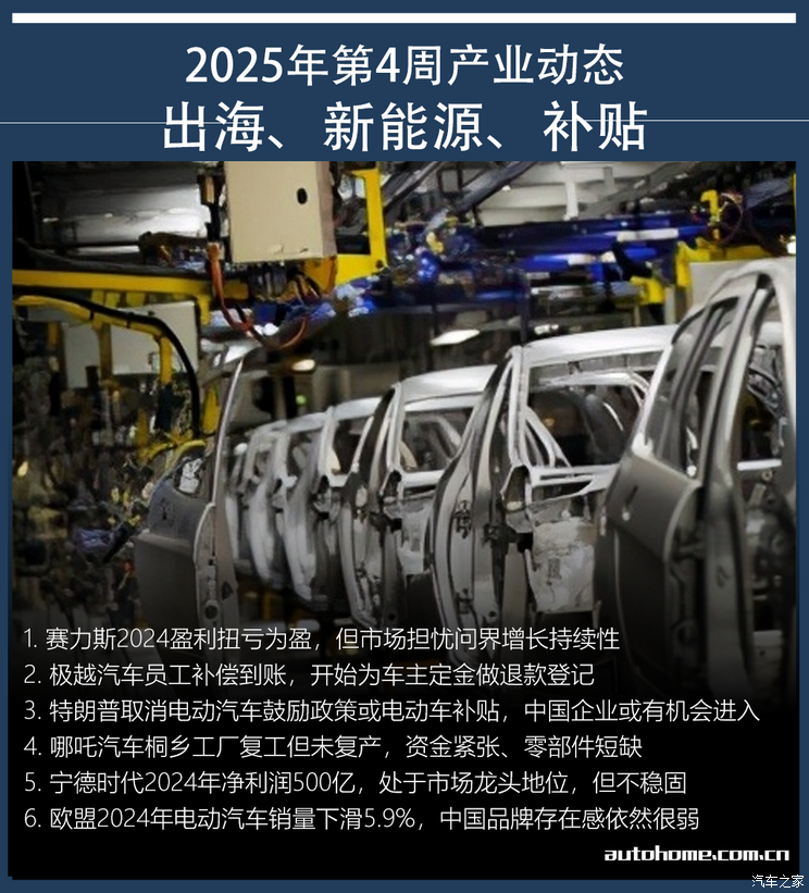 汽车行业周报-2025年第4周
