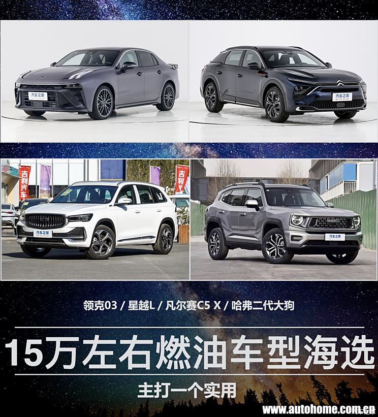 主打一个实用 15万左右燃油车型海选