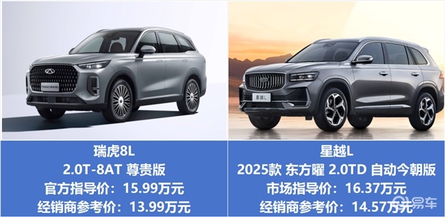 本以为星越L足够优秀，没想到瑞虎8L更胜一筹！