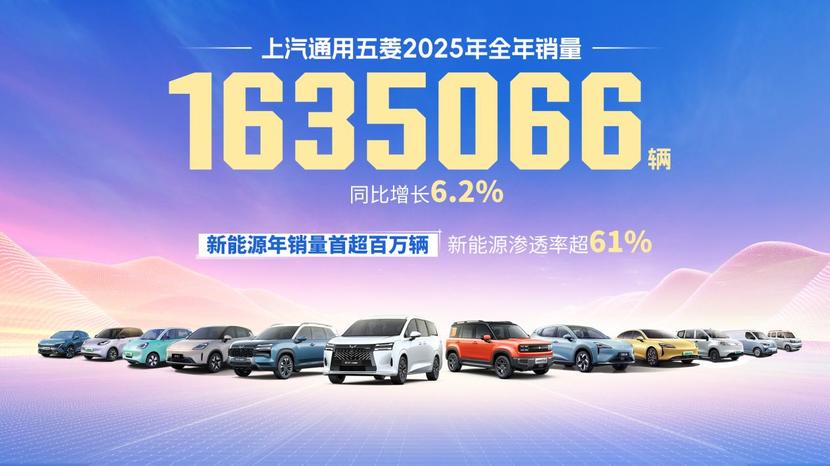 上汽通用五菱2025年累计销量超163.5万辆
